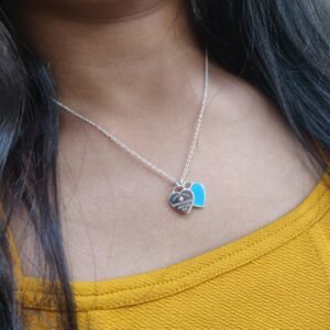 Heart Pendant with Chain - Silver & Fashion Jewellery by Trinket Trails