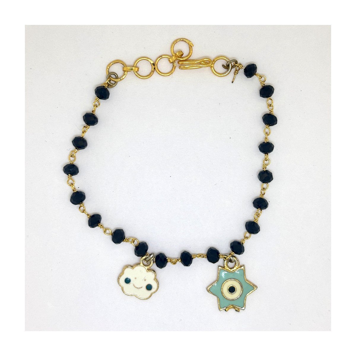925 Silver Enamel Kids Bracelet for Women