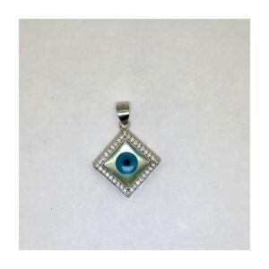 925 Silver Evil Eye Pearl Look Kite Pendant for Women