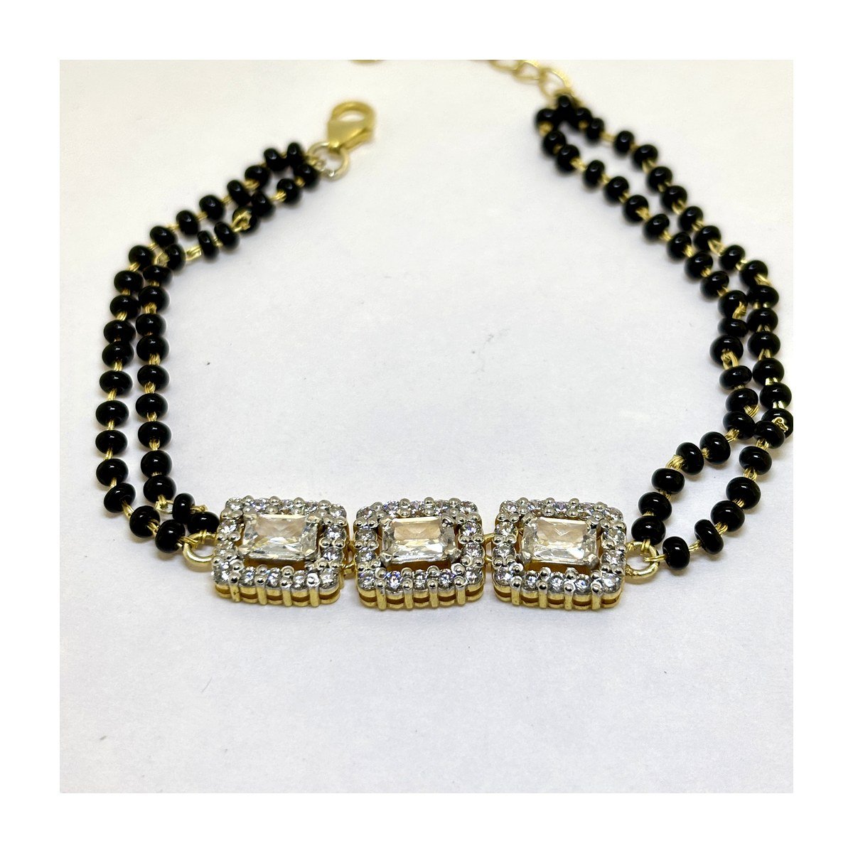 925 Silver Green Stone CZ Bracelet for Women