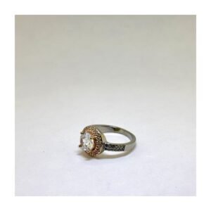 925 Silver Rose Gold Polish Ring for Women